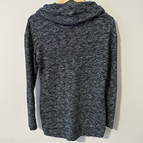 Merona Dark Gray Long Sleeve Cowl Neck Sweater Size Medium - Picture 10 of 11